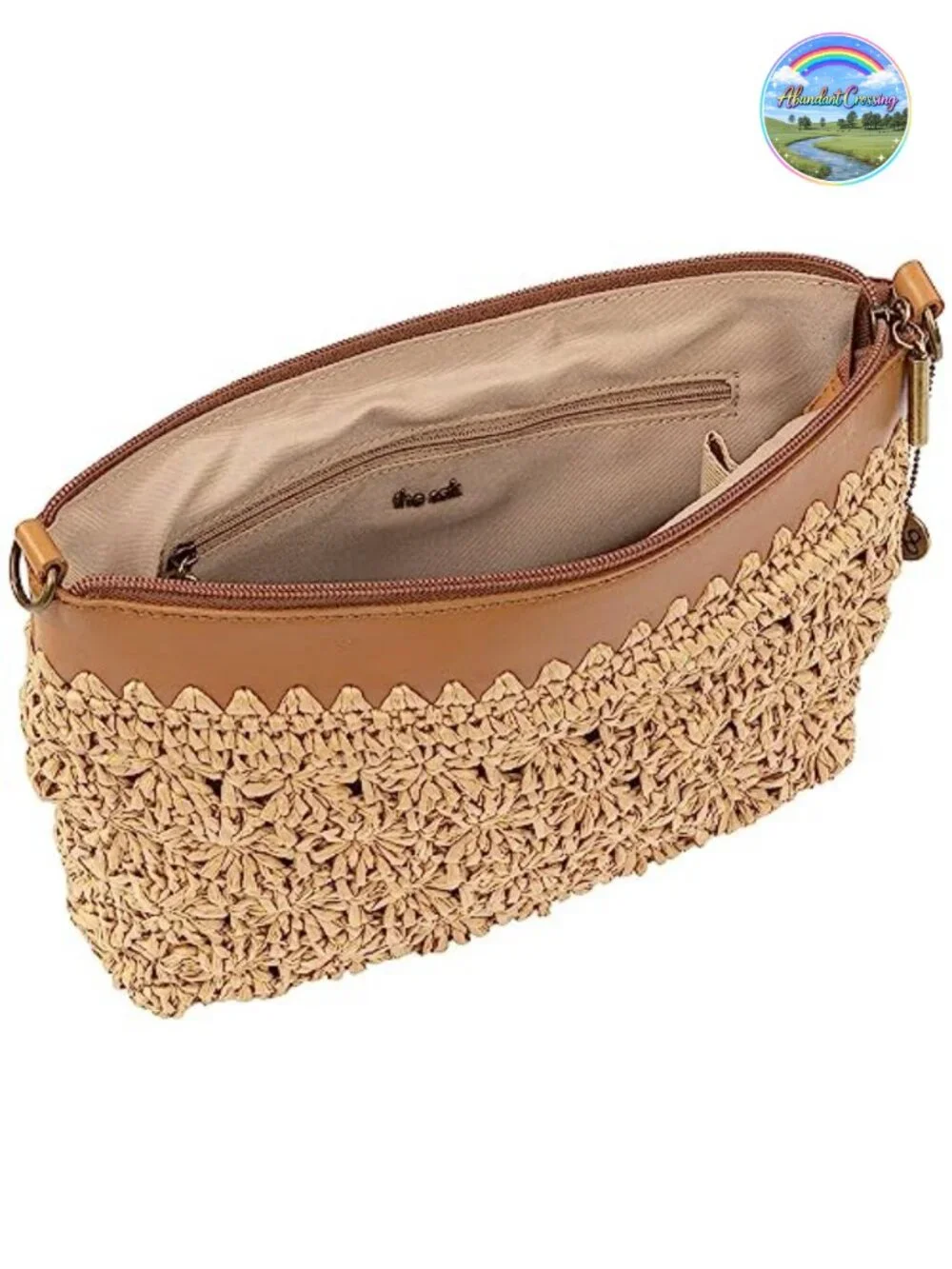Hand Crochet Leather Convertible Crossbody 3-in-1 Purse Clutch